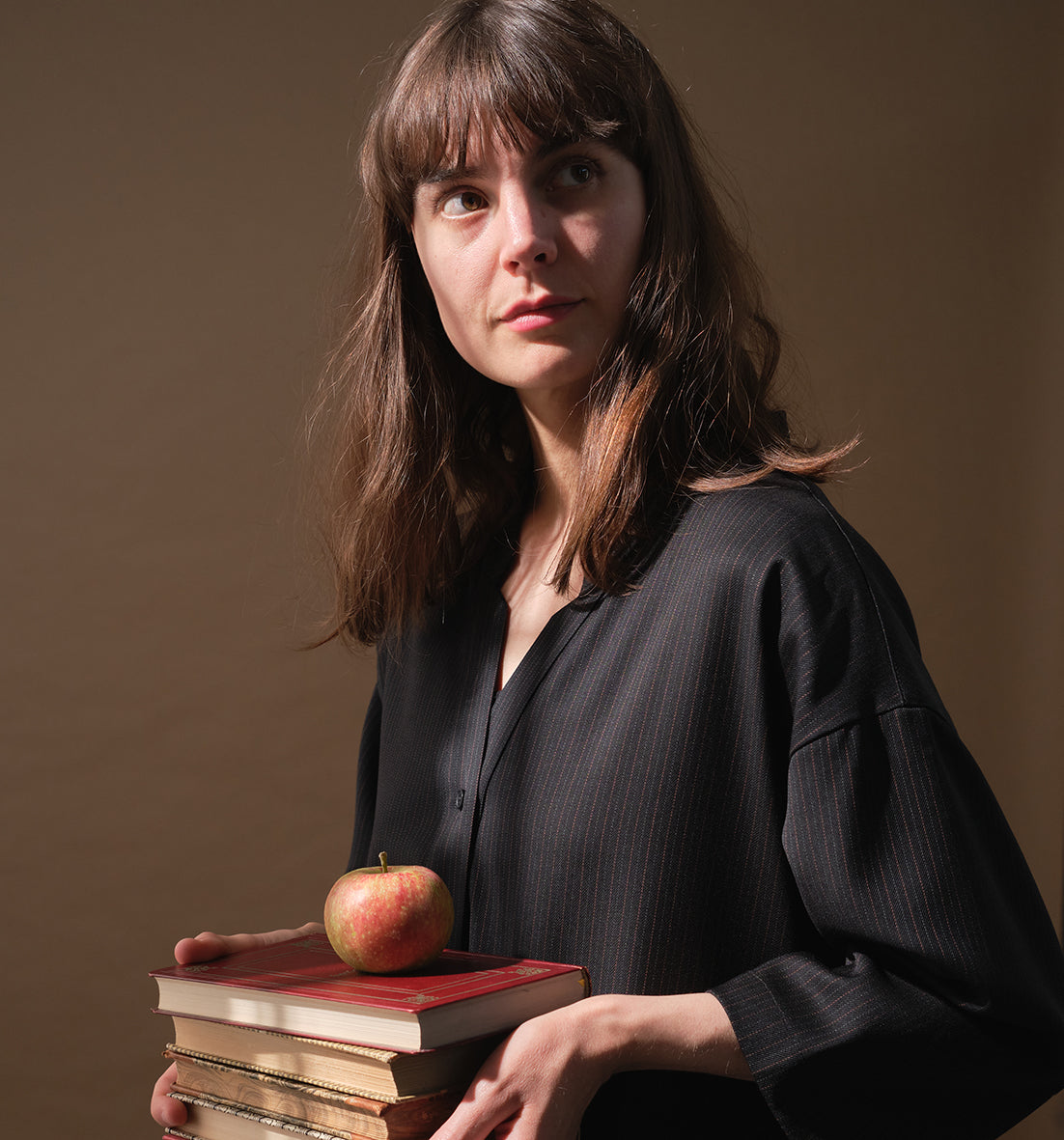 Liebling Naja Kreidestreifen-Kleid