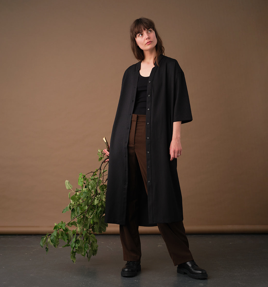 Liebling Naja Kreidestreifen-Kleid