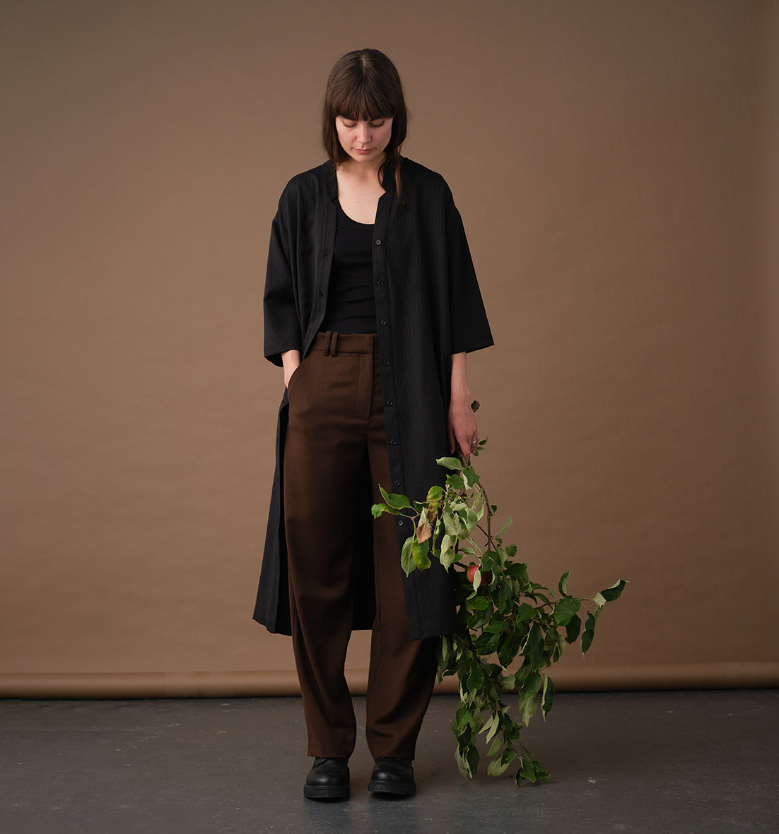 Liebling Naja Kreidestreifen-Kleid